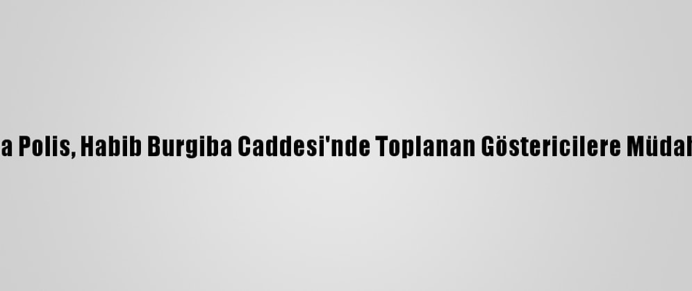 Tunus'ta Polis, Habib Burgiba Caddesi'nde Toplanan Göstericilere Müdahale Etti