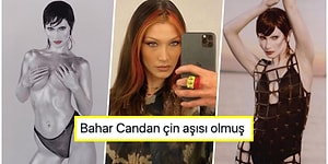 Bir Dergi İçin Vücudu Boyalı ve Üstsüz Pozlar Veren Bella Hadid Fena Halde Dalga Konusu Oldu!