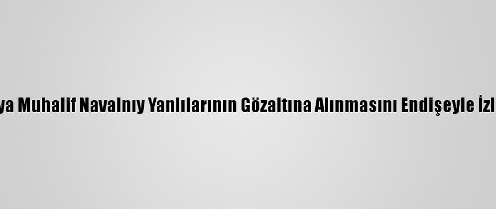 İtalya Muhalif Navalnıy Yanlılarının Gözaltına Alınmasını Endişeyle İzliyor