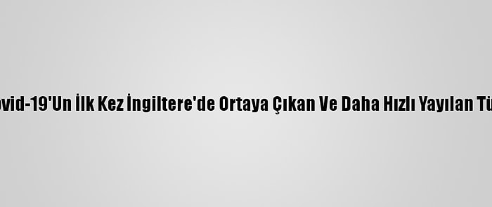 Sırbistan'da, Kovid-19'Un İlk Kez İngiltere'de Ortaya Çıkan Ve Daha Hızlı Yayılan Türü Tespit Edildi