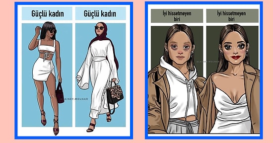 Yaptığı İllüstrasyonlarla Kadının Toplumdaki Yerini Başarılı Bir Şekilde Eleştiren Sanatçı: Lainey Molnar