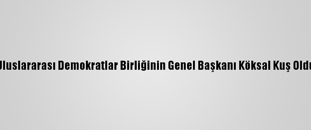 Uluslararası Demokratlar Birliğinin Genel Başkanı Köksal Kuş Oldu