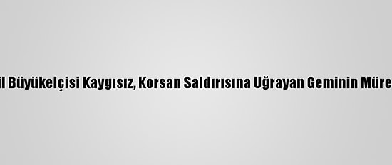 Türkiye'nin Librevil Büyükelçisi Kaygısız, Korsan Saldırısına Uğrayan Geminin Mürettebatıyla Görüştü