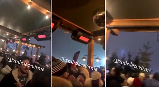 Pandemi Kısıtlamalarından Muaf Olan Uludağ'daki Tatilcilerin Parti Görüntüsü Tepki Çekti