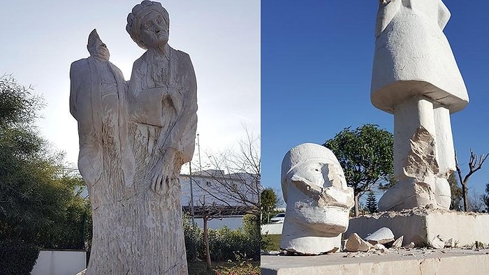 Antalya’da Heykel Terörü: Vandallar Kafalarını ve Parmaklarını Kırdı