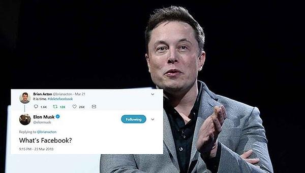 Elon Musk'tan “Facebook Nedir?” sorusu!