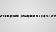 Antalya'da Kaçak Kazı Operasyonunda 3 Şüpheli Yakalandı