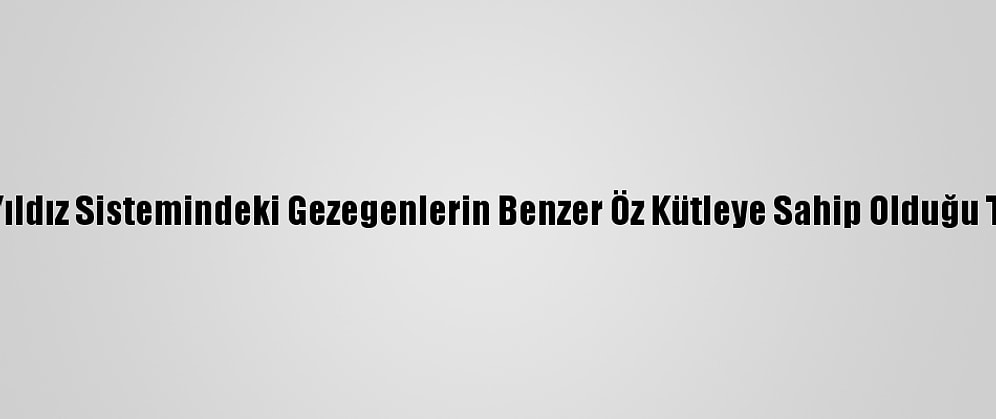 Trappıst-1 Yıldız Sistemindeki Gezegenlerin Benzer Öz Kütleye Sahip Olduğu Tespit Edildi
