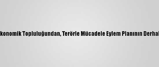 Batı Afrika Devletleri Ekonomik Topluluğundan, Terörle Mücadele Eylem Planının Derhal Uygulanması Çağrısı