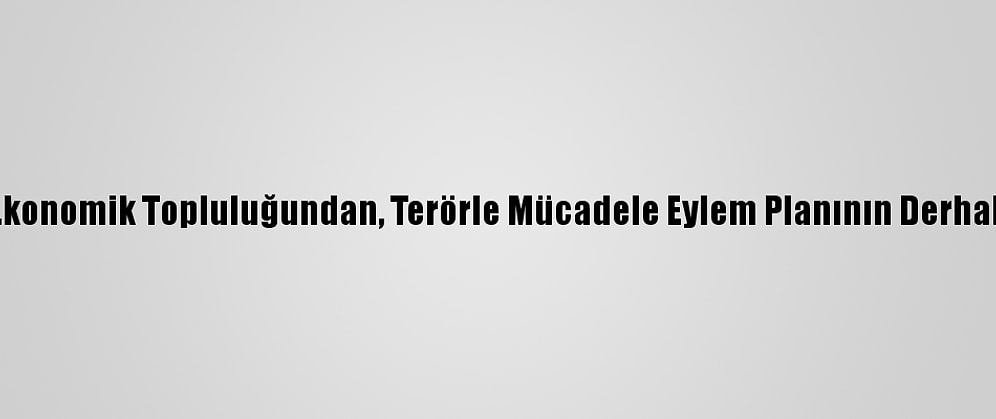 Batı Afrika Devletleri Ekonomik Topluluğundan, Terörle Mücadele Eylem Planının Derhal Uygulanması Çağrısı