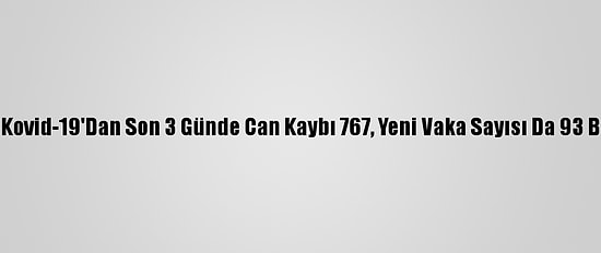 İspanya'da Kovid-19'Dan Son 3 Günde Can Kaybı 767, Yeni Vaka Sayısı Da 93 Bin 822 Oldu