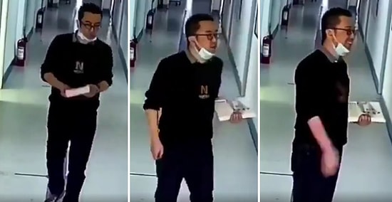 Yorgun Öğretmenin Sınıfa Girmeden Önce Kapının Önünde Gülerek Sınıfa Neşeli Bir Şekilde Girdiği Anlar