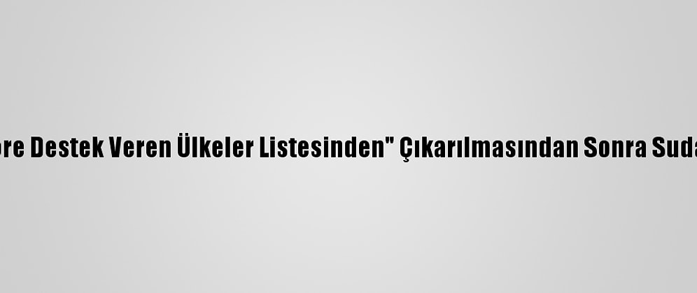ABD'den, "Teröre Destek Veren Ülkeler Listesinden" Çıkarılmasından Sonra Sudan'a İlk Ziyaret