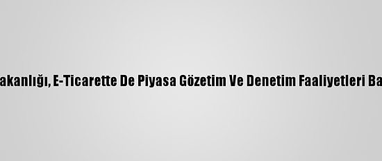 Ticaret Bakanlığı, E-Ticarette De Piyasa Gözetim Ve Denetim Faaliyetleri Başlatacak