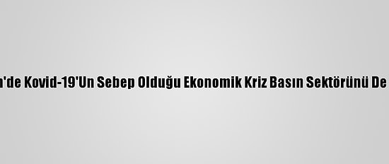Filistin'de Kovid-19'Un Sebep Olduğu Ekonomik Kriz Basın Sektörünü De Vurdu