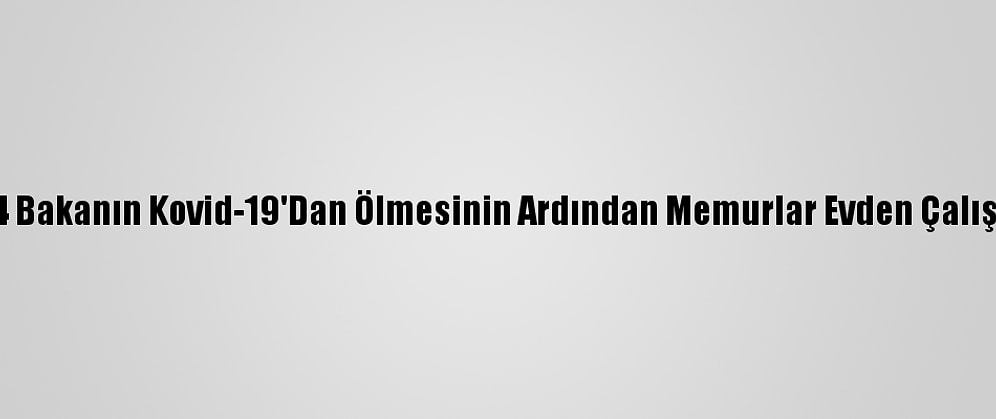 Zimbabve'de 4 Bakanın Kovid-19'Dan Ölmesinin Ardından Memurlar Evden Çalışmaya Başladı