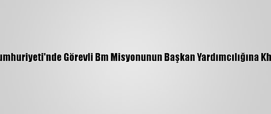 Kongo Demokratik Cumhuriyeti'nde Görevli Bm Misyonunun Başkan Yardımcılığına Khassim Diagne Atandı