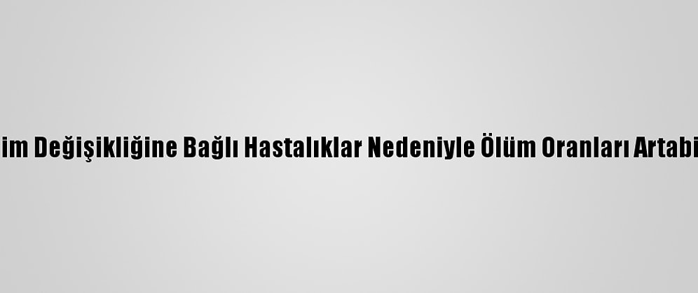 İklim Değişikliğine Bağlı Hastalıklar Nedeniyle Ölüm Oranları Artabilir