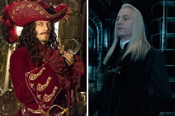3. Капитан Крюк из "Питера Пэна" и Люциус Малфой из "Гарри Поттера"