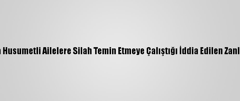 Erzurum'da Husumetli Ailelere Silah Temin Etmeye Çalıştığı İddia Edilen Zanlı Yakalandı