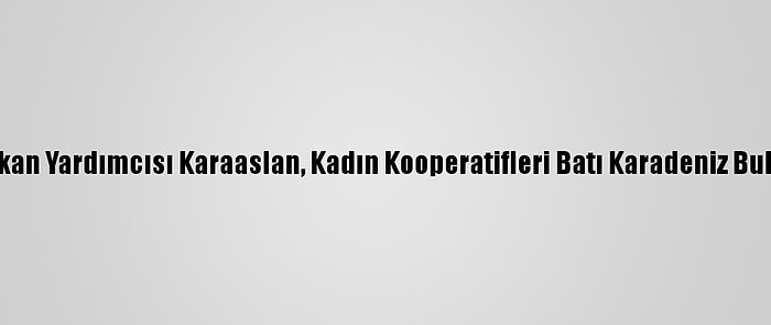 Ak Parti Genel Başkan Yardımcısı Karaaslan, Kadın Kooperatifleri Batı Karadeniz Buluşması'na Katıldı: