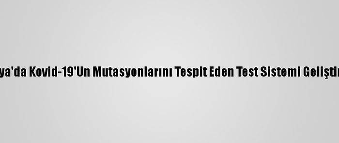 Rusya'da Kovid-19'Un Mutasyonlarını Tespit Eden Test Sistemi Geliştirildi