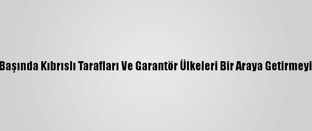 Bm, Mart Başında Kıbrıslı Tarafları Ve Garantör Ülkeleri Bir Araya Getirmeyi Planlıyor