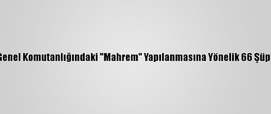 Fetö'nün Jandarma Genel Komutanlığındaki "Mahrem" Yapılanmasına Yönelik 66 Şüpheliye Gözaltı Kararı
