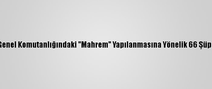 Fetö'nün Jandarma Genel Komutanlığındaki "Mahrem" Yapılanmasına Yönelik 66 Şüpheliye Gözaltı Kararı