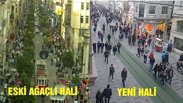 Akımla ilgili paylaşımlar yapılmaya devam ederken şimdi de İstiklal Caddesi ile ilgili bir paylaşım yapıldı.