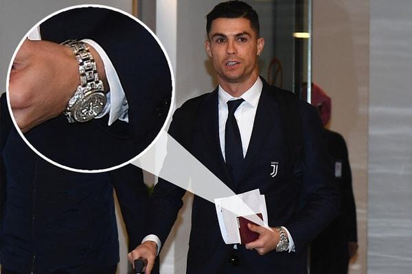 Rolex saat alabilmek neredeyse hepimizin hayal listesine bile giremeyecek bir şeyken, Ronaldo dünyadaki en pahalı Rolex saati kullanıyor.