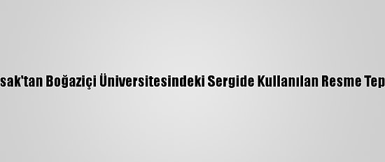 Bisak'tan Boğaziçi Üniversitesindeki Sergide Kullanılan Resme Tepki