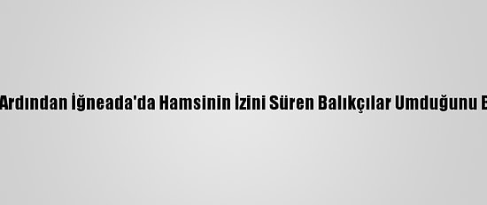 Lodosun Ardından İğneada'da Hamsinin İzini Süren Balıkçılar Umduğunu Bulamadı