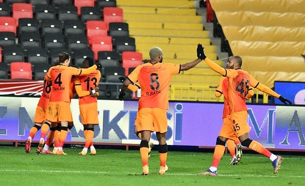 Ligde üst üste üçüncü galibiyetini alan Galatasaray, puanını 42'ye yükseltti. Ev sahibi ekip ise 35 puanda kaldı.