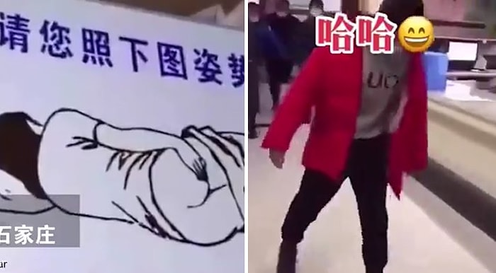 Çin'de Uygulanmaya Başlanan 'Anal Sürüntü Testi'nden Çıkan İnsanları Gösterdiğini İddia Eden Video