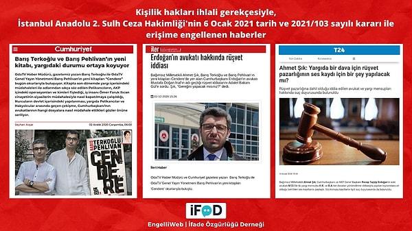 Cumhurbaşkanı Erdoğan'ın eski avukatının bir davada rüşvet pazarlığı içinde yer aldığı iddiaları ile ilgili haberler, kişilik hakları ihlali gerekçesiyle erişime engellendi.