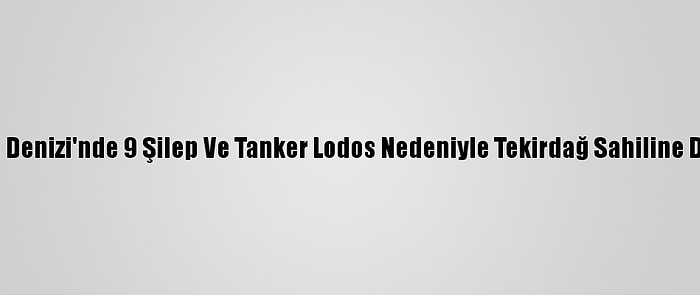 Marmara Denizi'nde 9 Şilep Ve Tanker Lodos Nedeniyle Tekirdağ Sahiline Demirledi