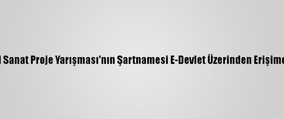 Güncel Sanat Proje Yarışması'nın Şartnamesi E-Devlet Üzerinden Erişime Açıldı