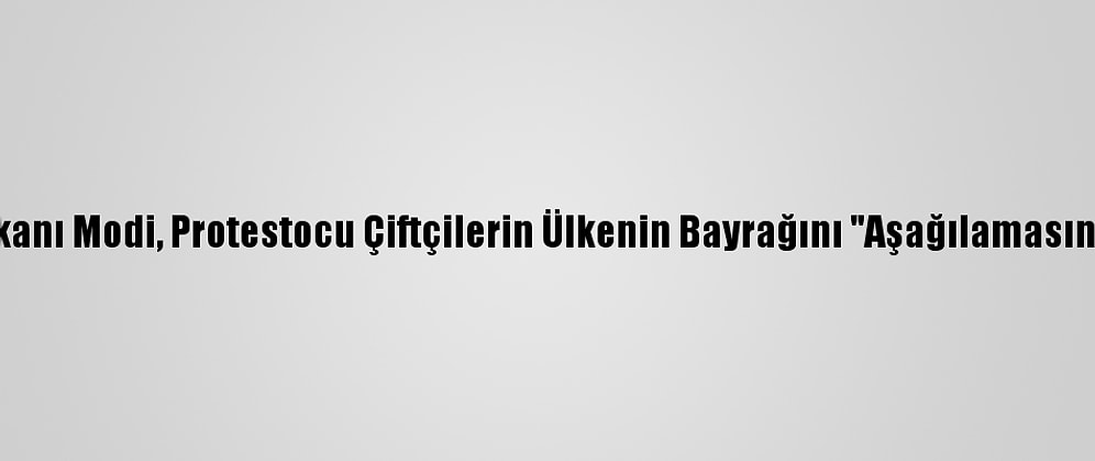 Hindistan Başbakanı Modi, Protestocu Çiftçilerin Ülkenin Bayrağını "Aşağılamasına" Tepki Gösterdi