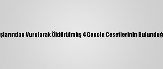 Güncelleme - Manisa'da 3'Ü Başlarından Vurularak Öldürülmüş 4 Gencin Cesetlerinin Bulunduğu Alanda Yeni İnceleme Yapıldı