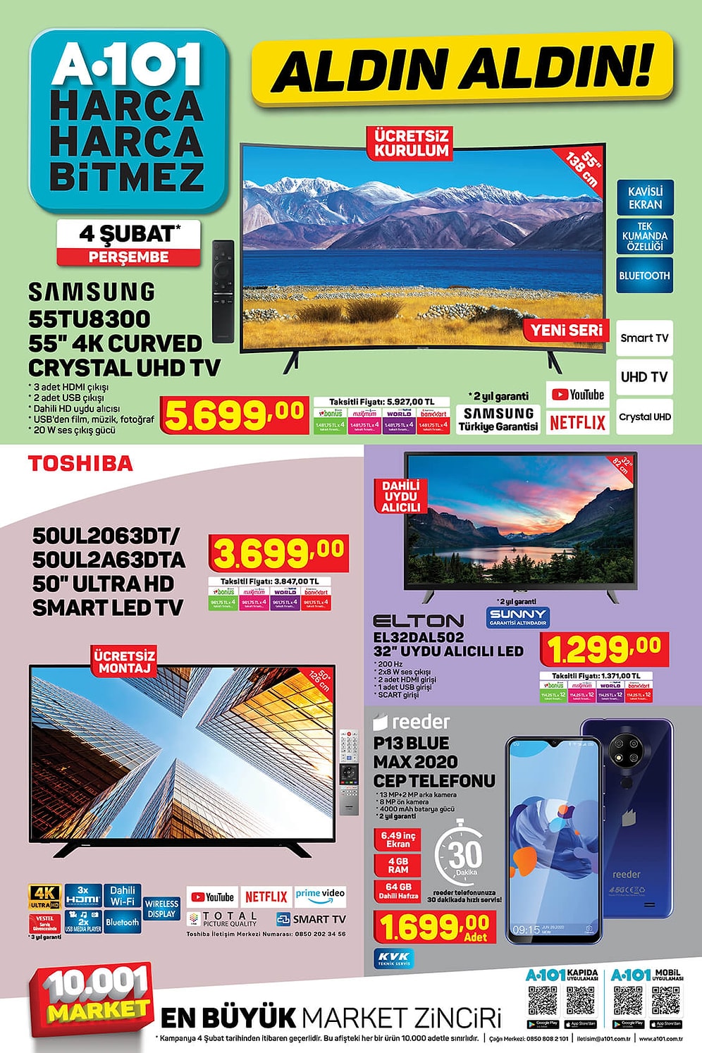 A101 Aktüel Ürünler Kataloğu! 4 Şubat İndirimli Ürünler Kataloğunda Neler Var?