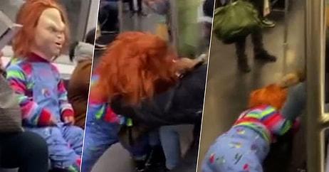 Metrodaki Chucky'li 'Sosyal Deney' Viral Oldu