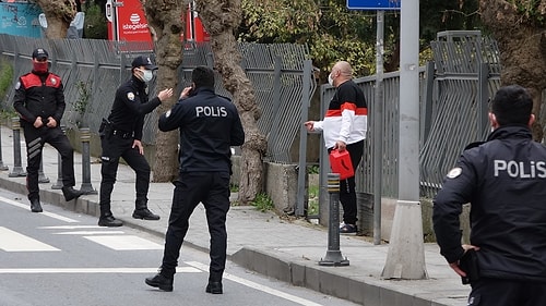 Şişli'de Hareketli Dakikalar! Otomobili Bağlanan Korsan Taksici Kendini Yakmak İstedi