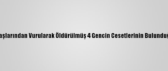 Güncelleme 2 - Manisa'da 3'Ü Başlarından Vurularak Öldürülmüş 4 Gencin Cesetlerinin Bulunduğu Alanda Yeni İnceleme Yapıldı