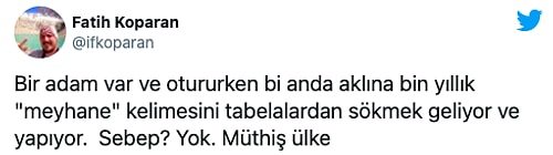 'Meyhane' İsmine Getirilen Yasak Alay Konusu Oldu: 'Rehabilitasyon Merkezi Diyelim...'