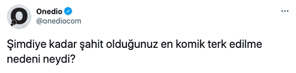 Twitter'dan takipçilerimizi şu soruyu sorduk 👇