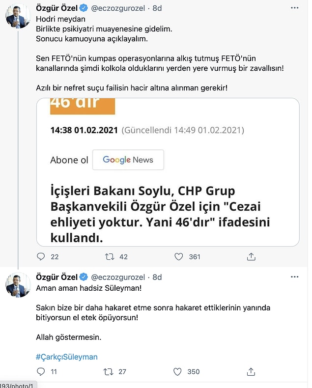 'Birlikte psikiyatri muayenesine gidelim'