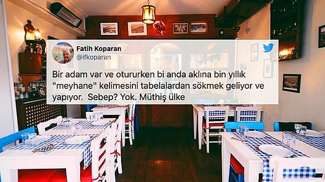 'Meyhane' İsmine Getirilen Yasak Alay Konusu Oldu: 'Rehabilitasyon Merkezi Diyelim...'