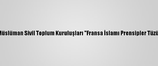 Fransa'da Bazı Müslüman Sivil Toplum Kuruluşları "Fransa İslamı Prensipler Tüzüğü"Nü Eleştirdi:
