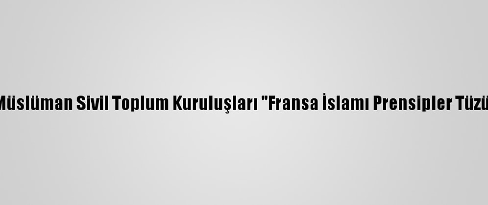 Fransa'da Bazı Müslüman Sivil Toplum Kuruluşları "Fransa İslamı Prensipler Tüzüğü"Nü Eleştirdi: